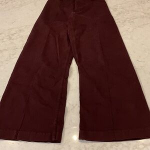 Zara Deep Red wide leg pants